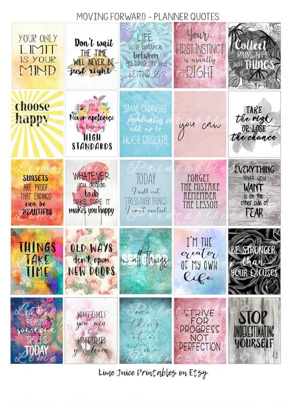 Motivate Your Way to Success: Moving Forward Planner Quotes   ...