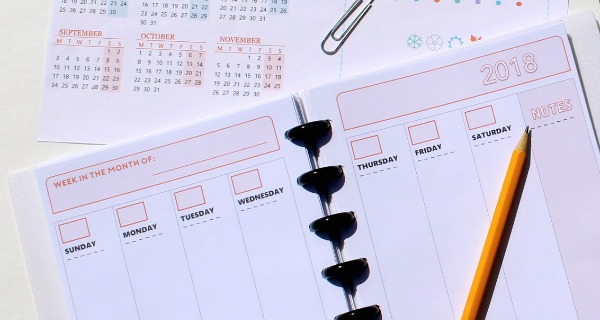 2018 Free Printable Planner Pages - The Make Your Own Zone