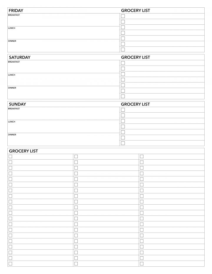 printable planner sheets