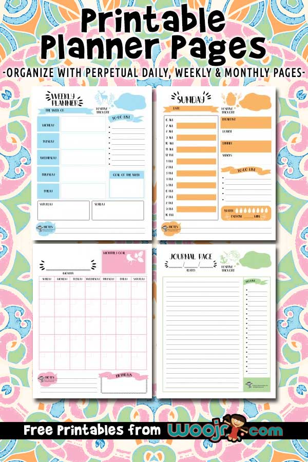 printable planner sheets