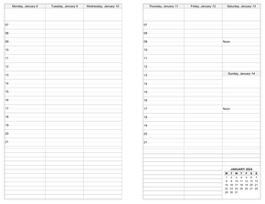 Printable Weekly Calendars - CalendarsQuick