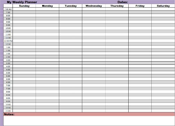 Printable Planners Conveniences For Your Scheduling And Time ...