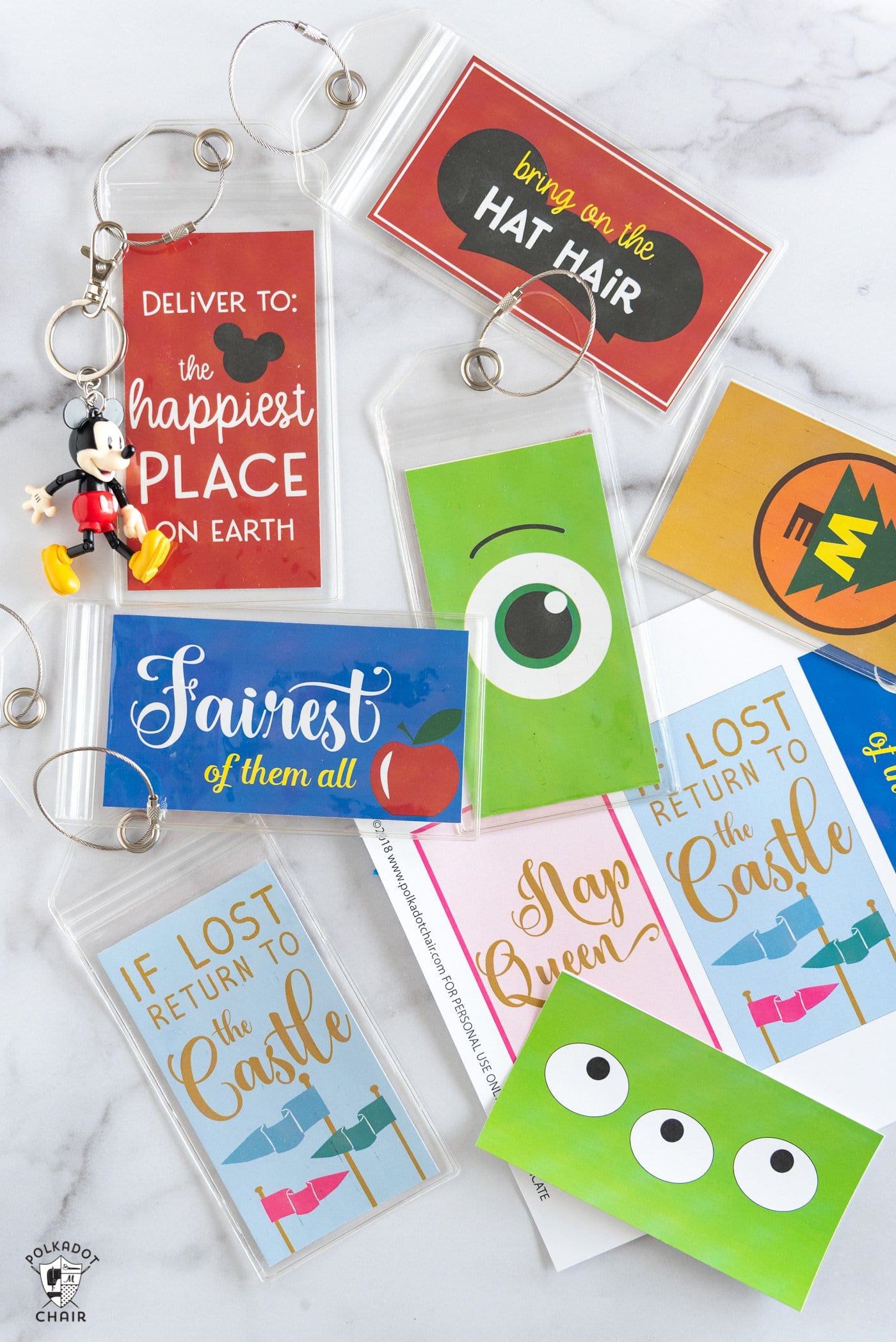 Free Printable Luggage Tags perfect for your Disney Vacation Story ...