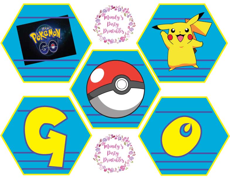 printable pokemon happy birthday banner