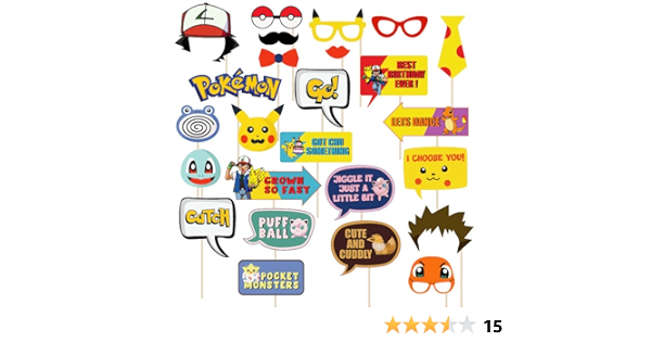 printable pokemon photo booth props