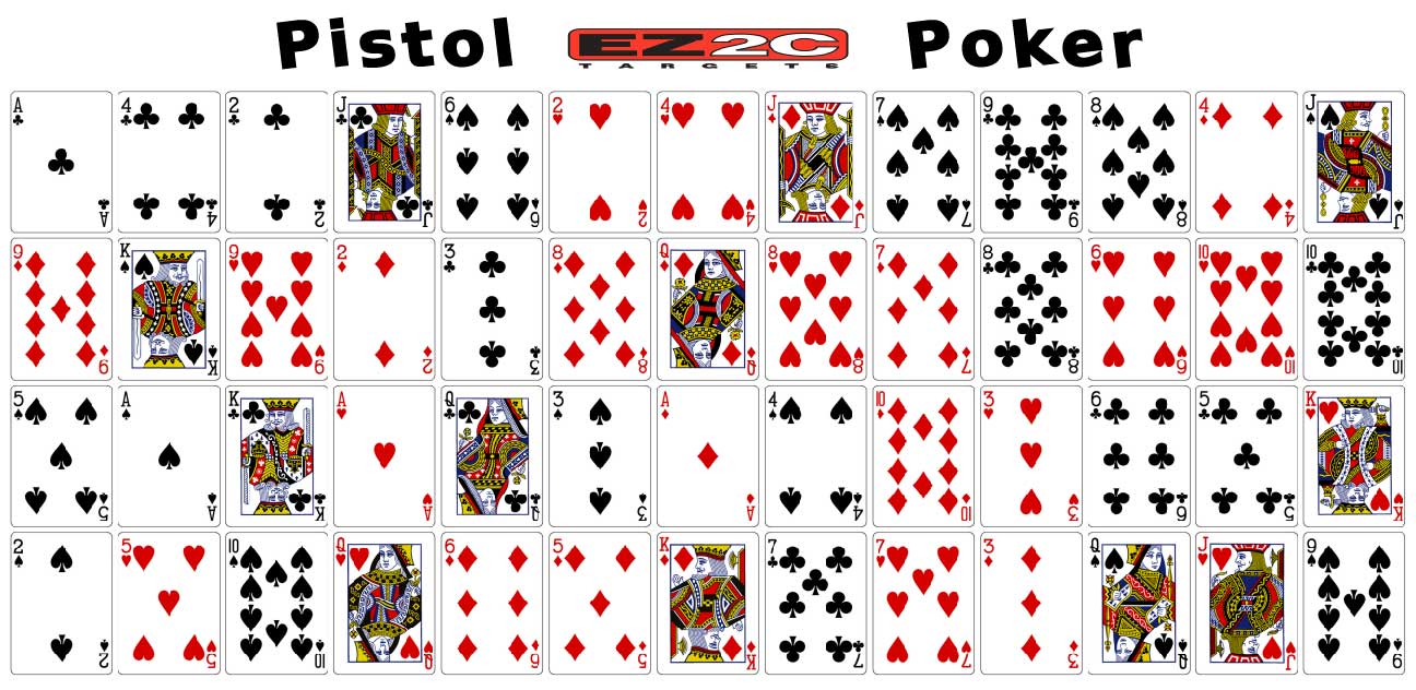 Pistol Poker - EZ2C TARGETS - See Where Youre Shooting