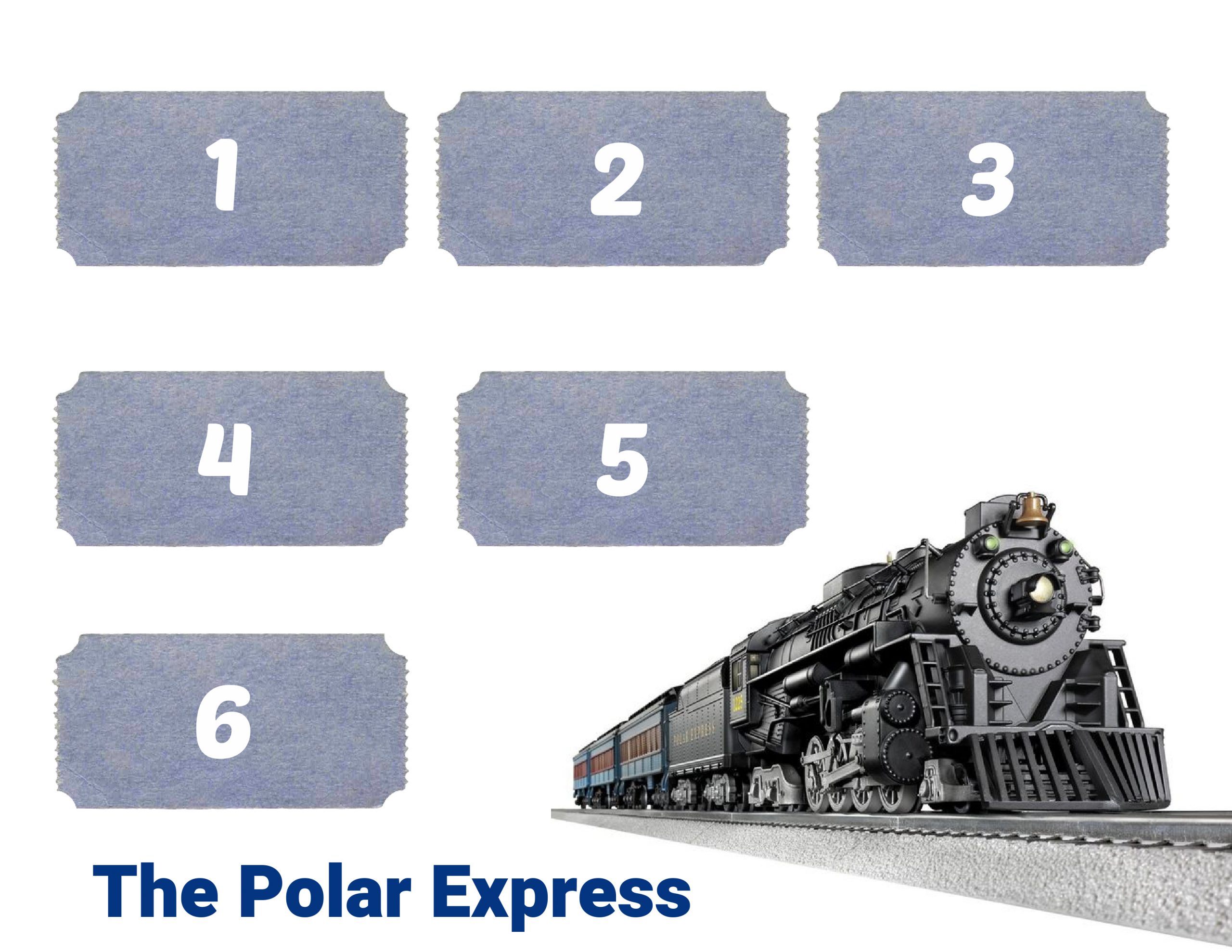 Free Printable Polar Express Tickets - The Activity Mom