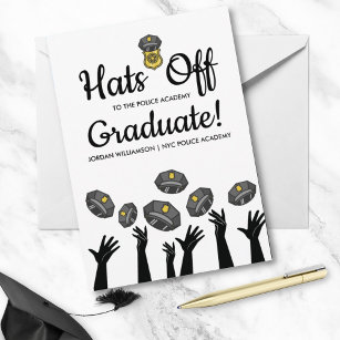 printable police academy graduation invitations