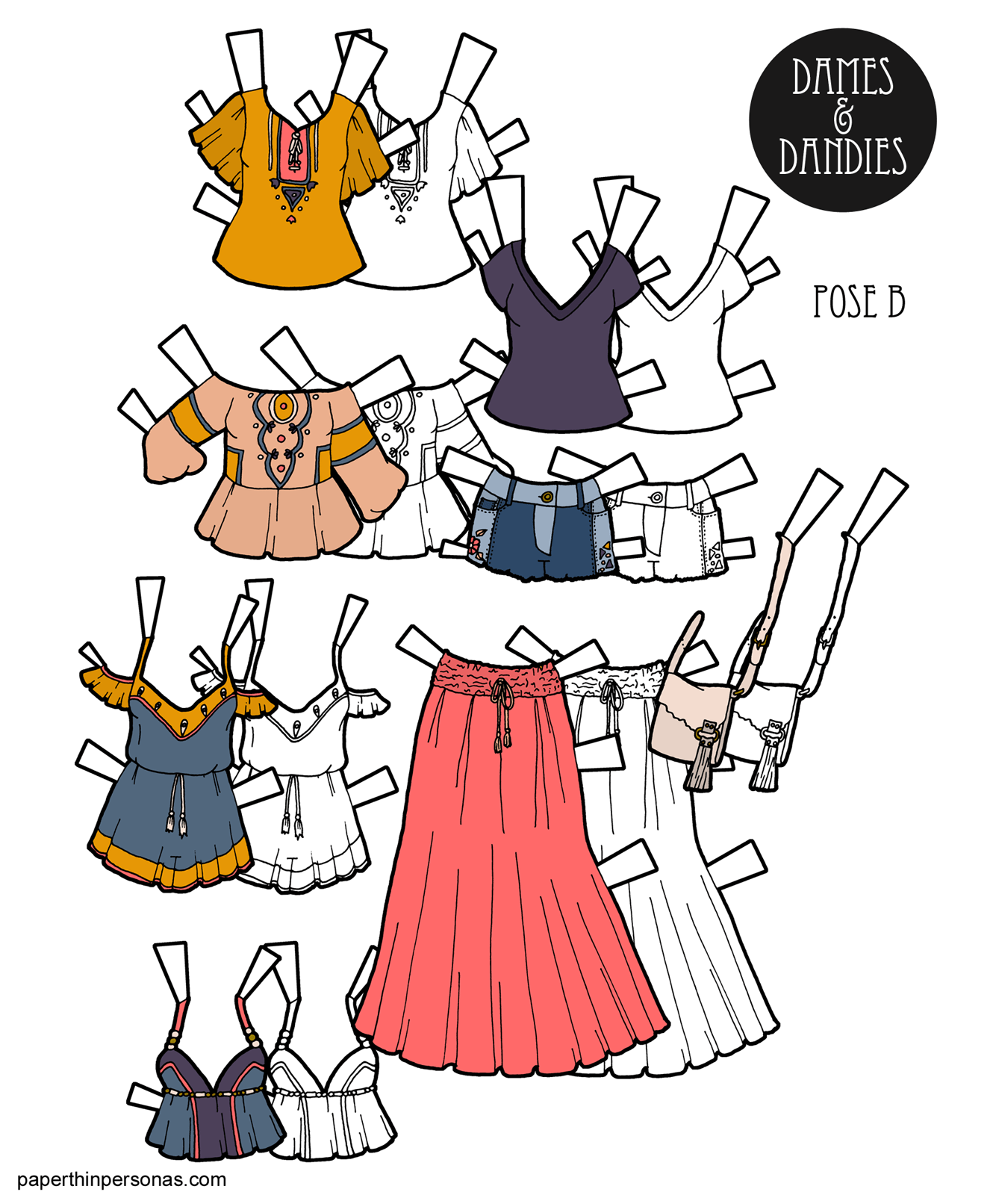 Disney Encanto DIY Paper Doll Fashions for Mirabel, Delores, Pepa!  Inkfluencer Style and Create
