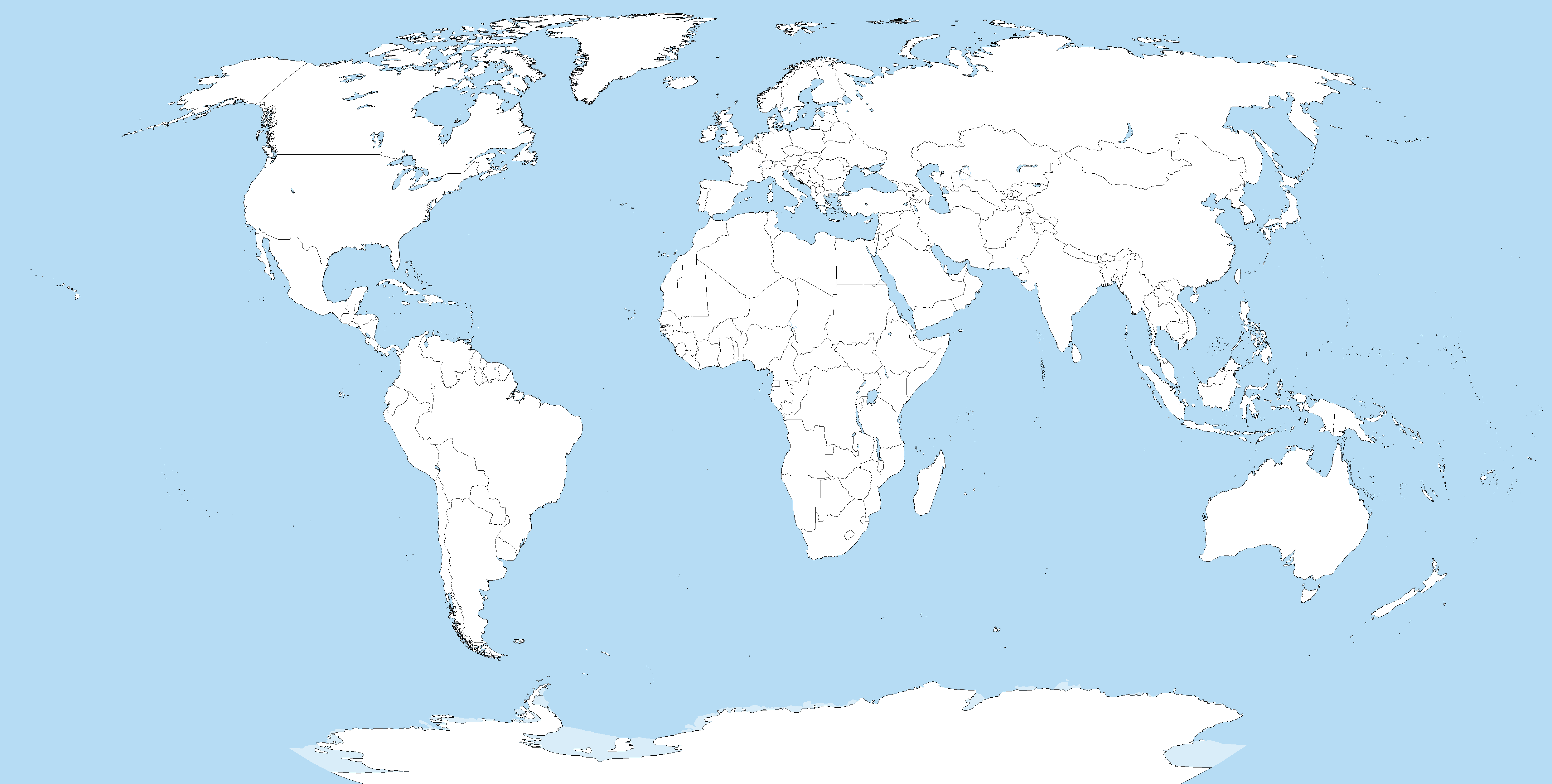 printable political map of the world
