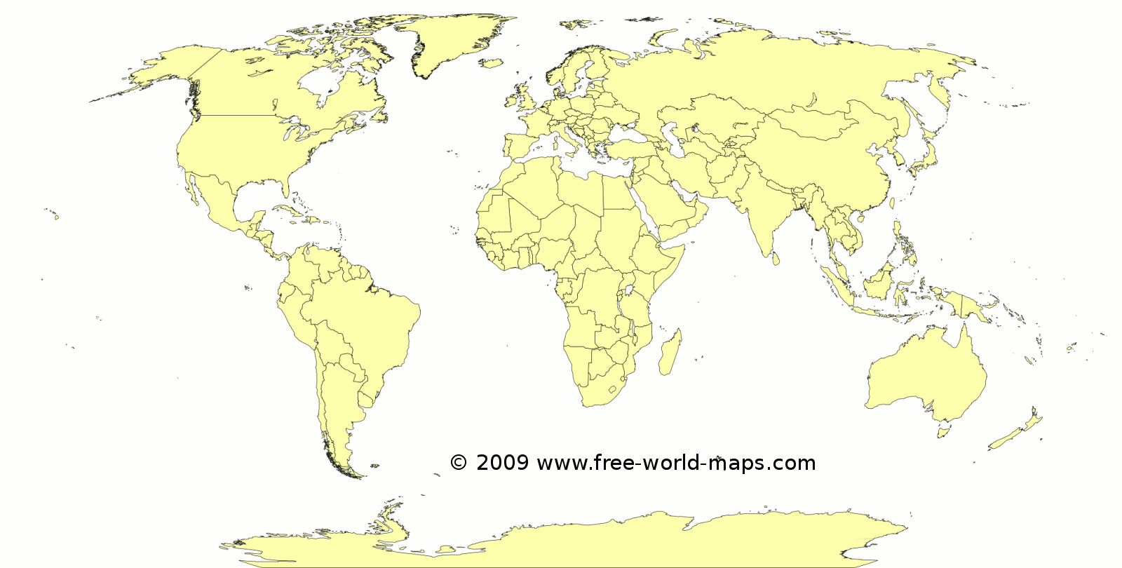 printable political map of the world