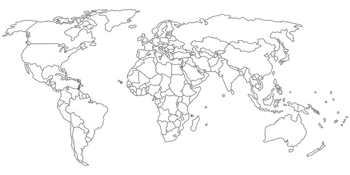printable political map of the world