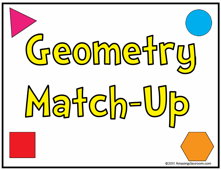 Polygon Shapes Match Up Game Printable Worksheet with Answer Key ...