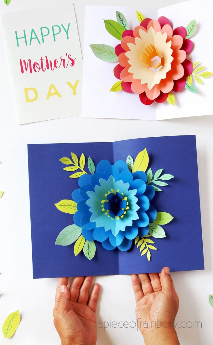 printable pop up flowers