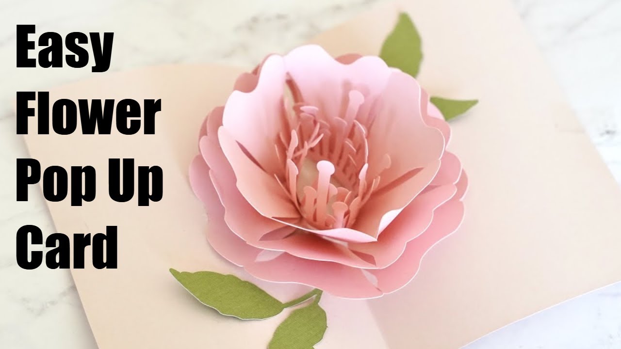 Cricut Pop up Flower Card