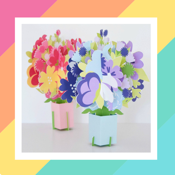 printable pop up flowers