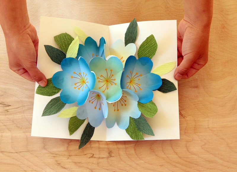 printable pop up flowers