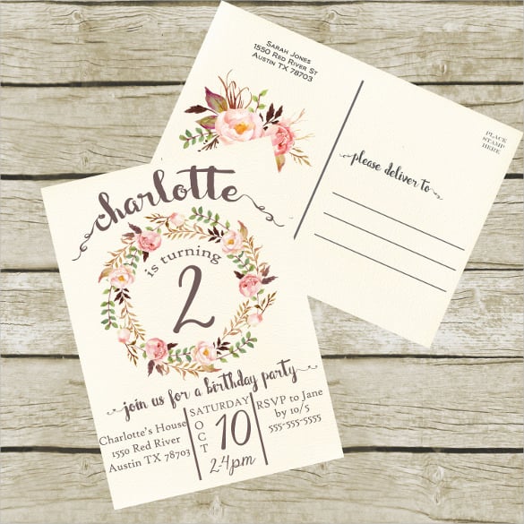 A night in Havana - Postcard Havana Nights Tropical Birthday invitation  Printable - Digital File (Havana-retro)