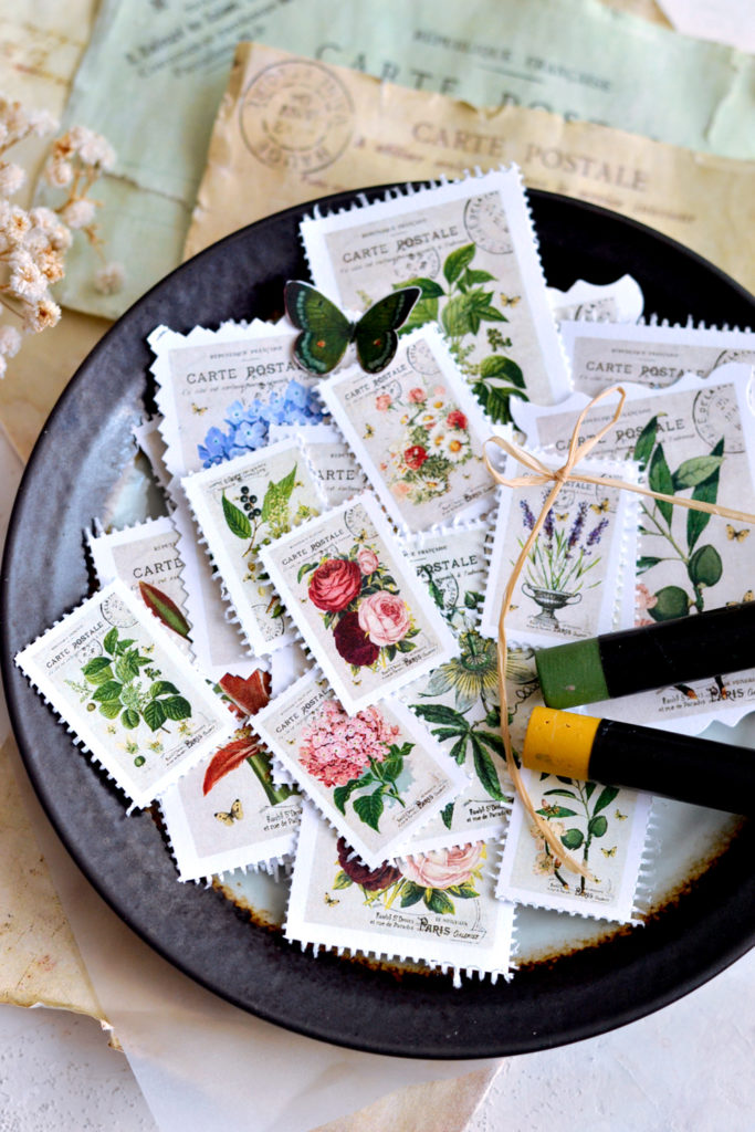 printable postcard stamps