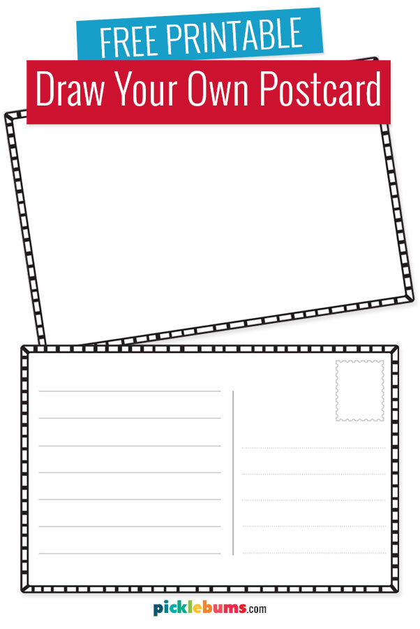 printable postcard templates free
