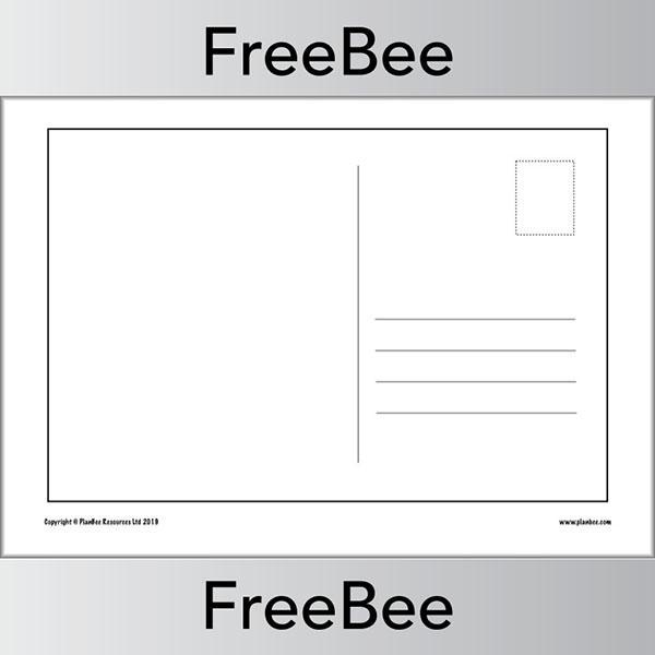 printable postcard templates free