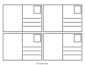 FREE Blank Postcards by Ashley Hughes Design | TPT