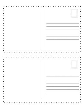 Postcard template | TPT