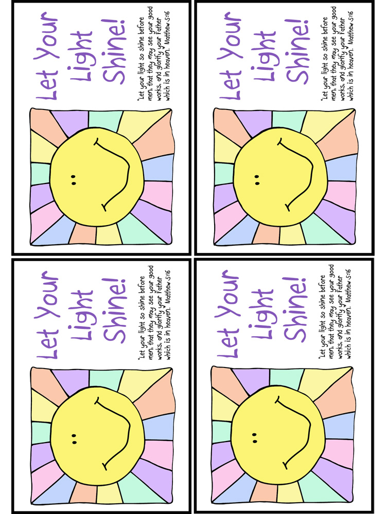 Printable Postcards for Sunday School