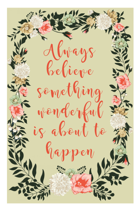 Printable Vintage Positivity Motivational Poster Template ...