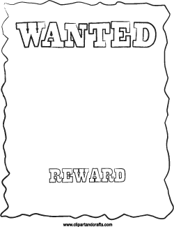 Printable Wanted Poster Templates
