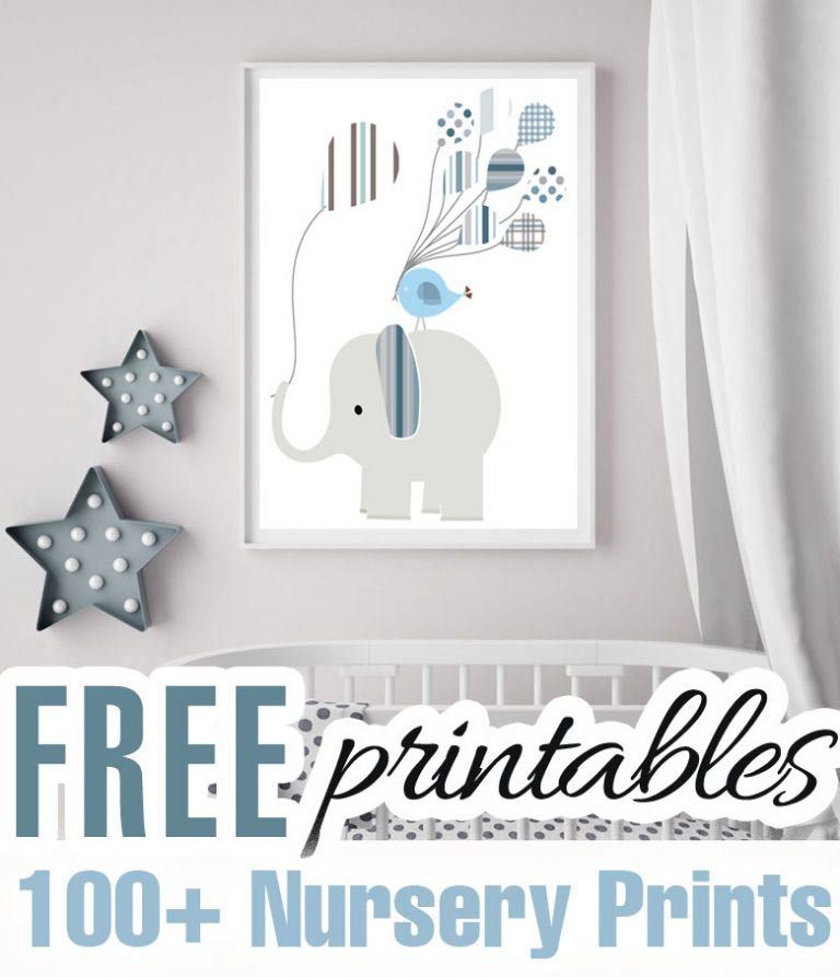 100+ Best Free Nursery Printables and Wall Art
