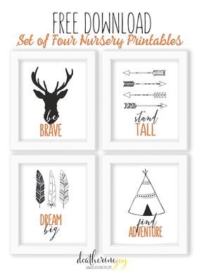 Free Nursery Printables and Wall Art {For Boys}