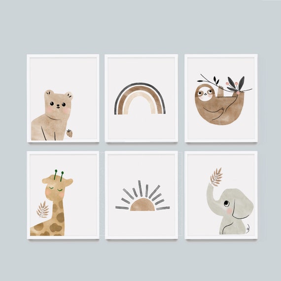 Nursery Printables neutral Nursery Decor Cute Nursery Wall Art ...