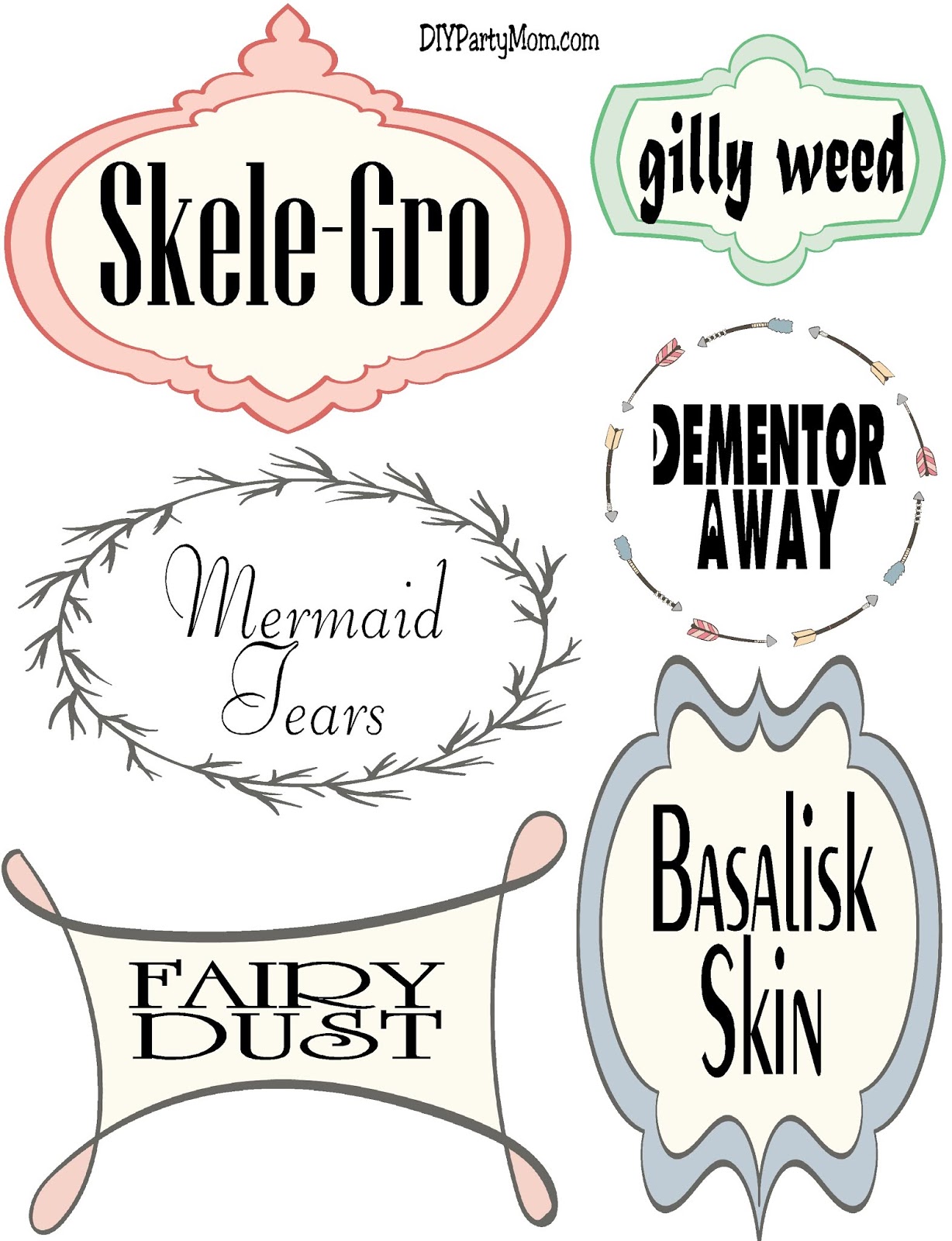 DIY Party Mom: 23 Candy Potion Ideas and Harry Potter Potion Label ...