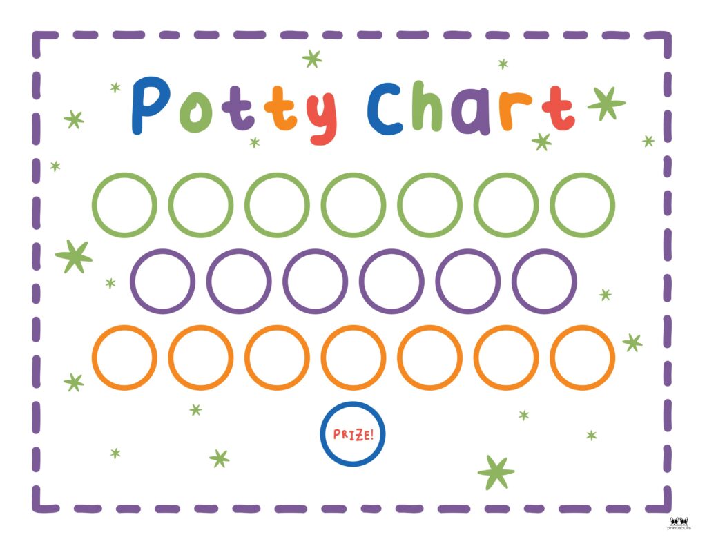 Printable Potty Training Charts 20 Pages Printabulls Worksheets 