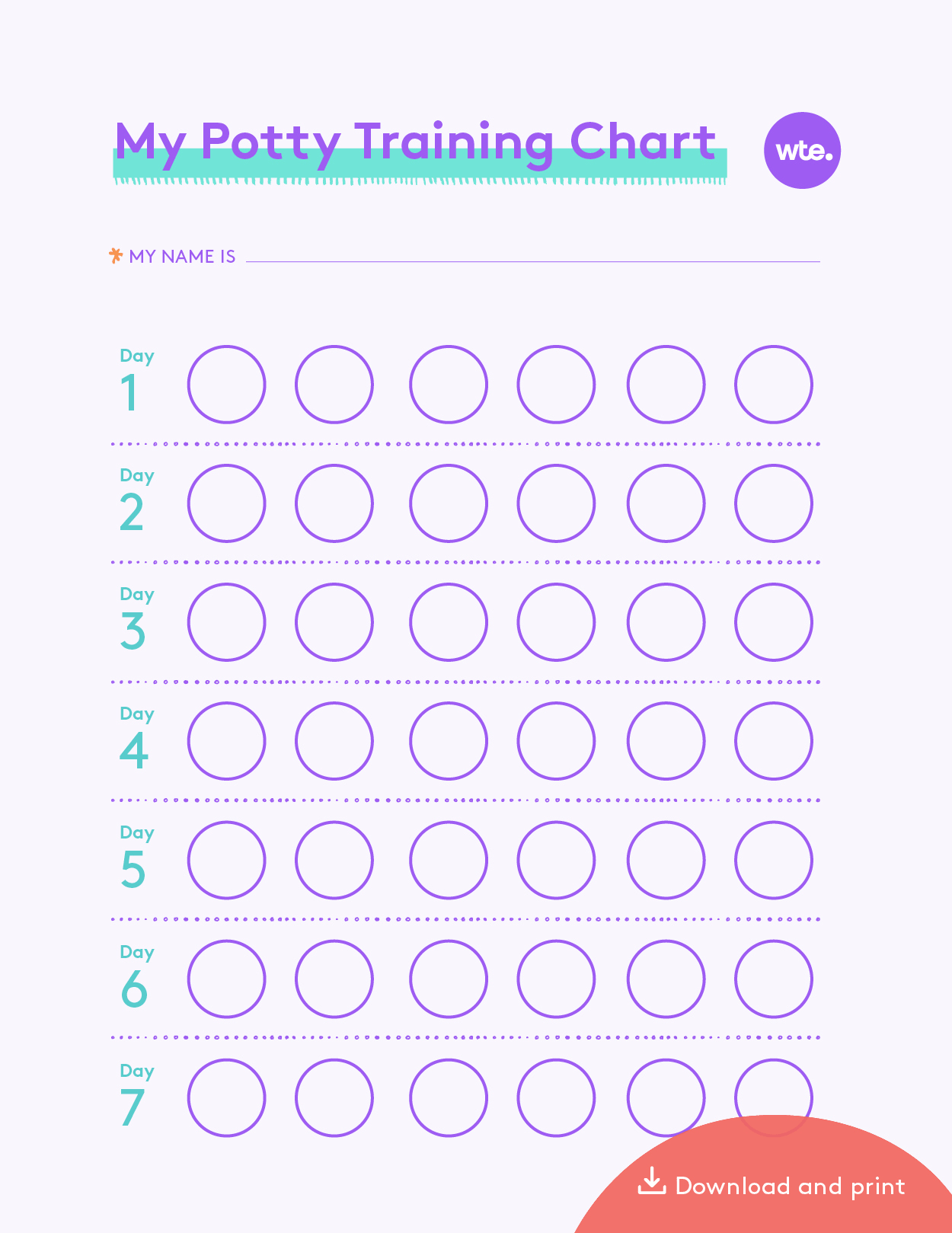 printable potty chart for toddlers