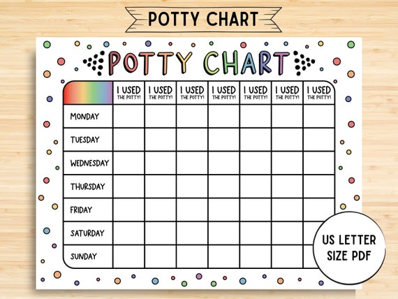 printable potty chart for toddlers
