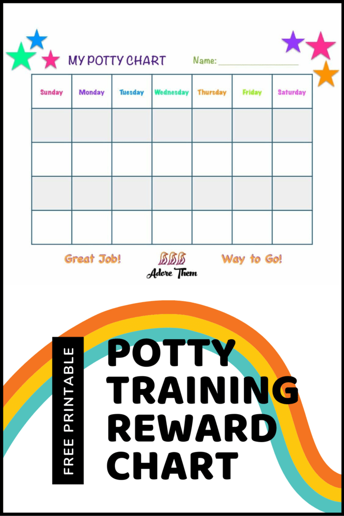 Free Potty Training Reward Chart - Adore Them Parenting