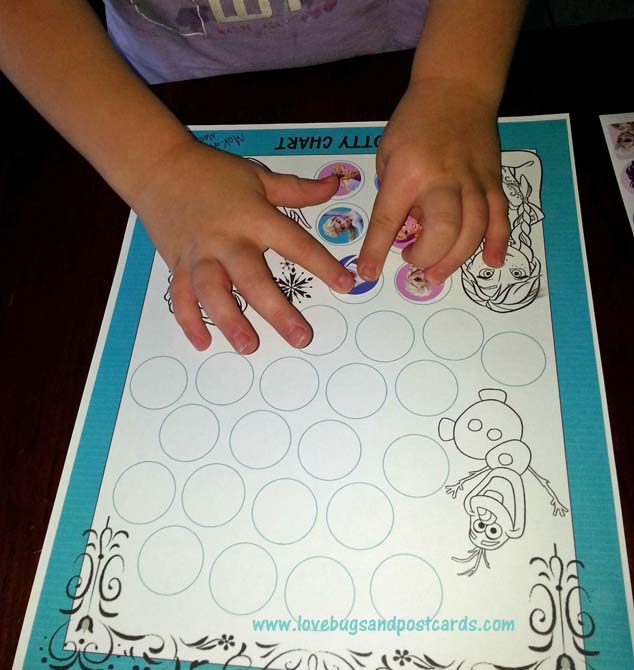 FROZEN Potty Chart {Free Printable} + Potty Training Tips ...