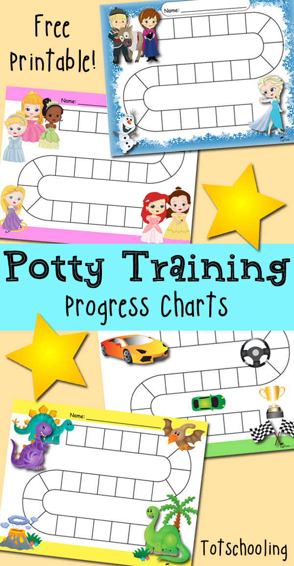 Free Potty Training Progress &  Reward Charts | Totschooling ...