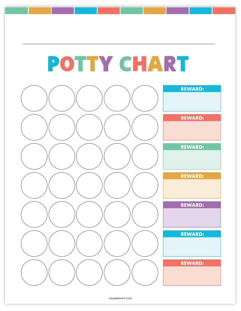 printable potty training chart peppa pig