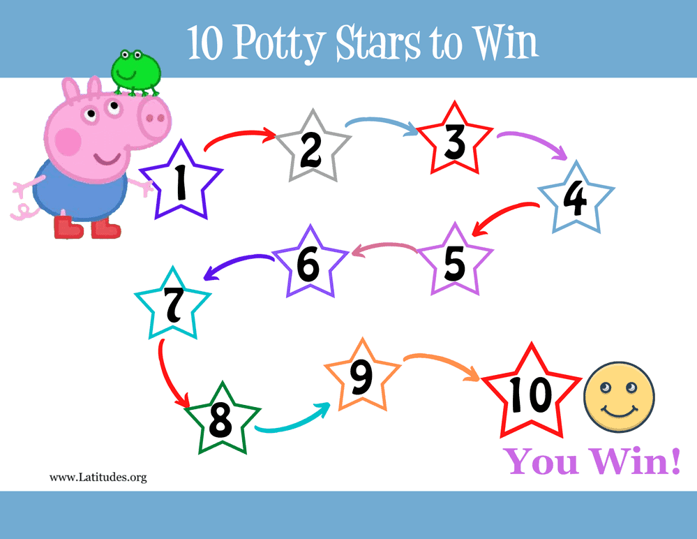 printable potty training chart peppa pig