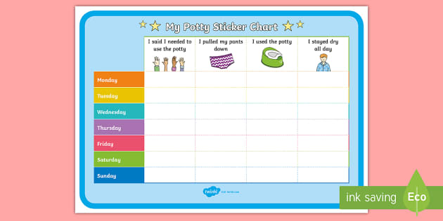 printable potty training reward chart uk