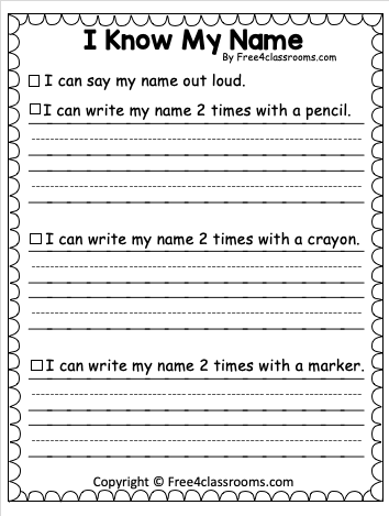 Free Name Writing Practice Worksheet - Free Worksheets ...