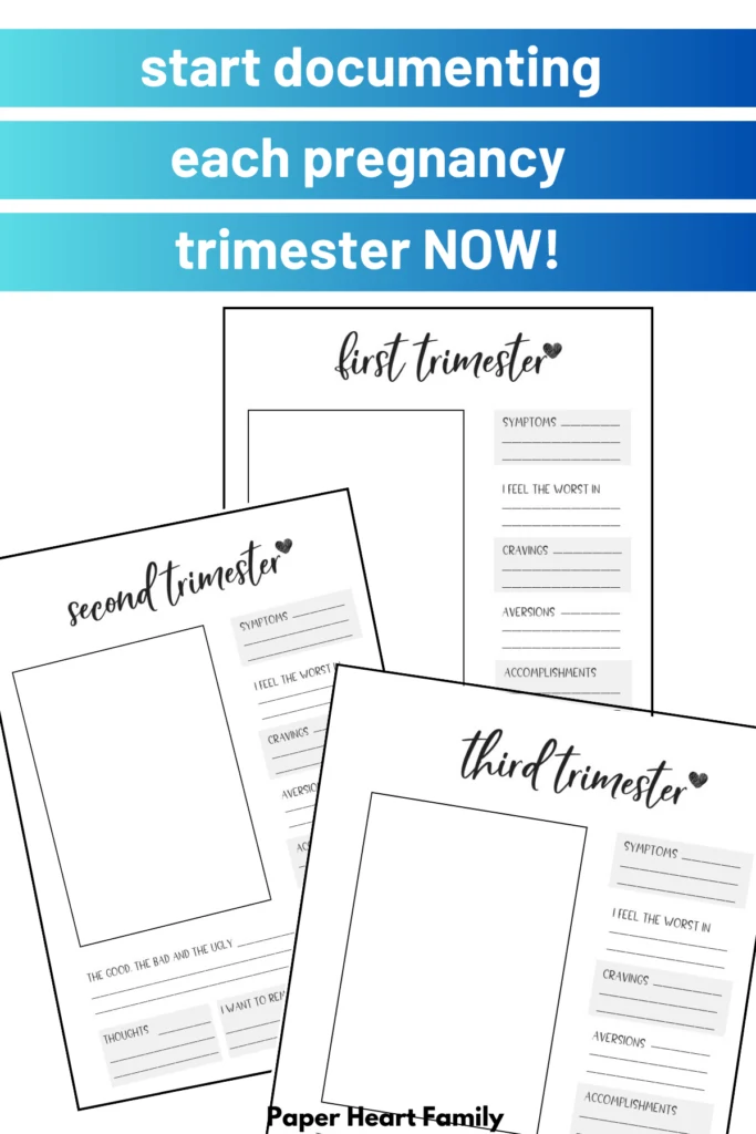 printable pregnancy journal pages