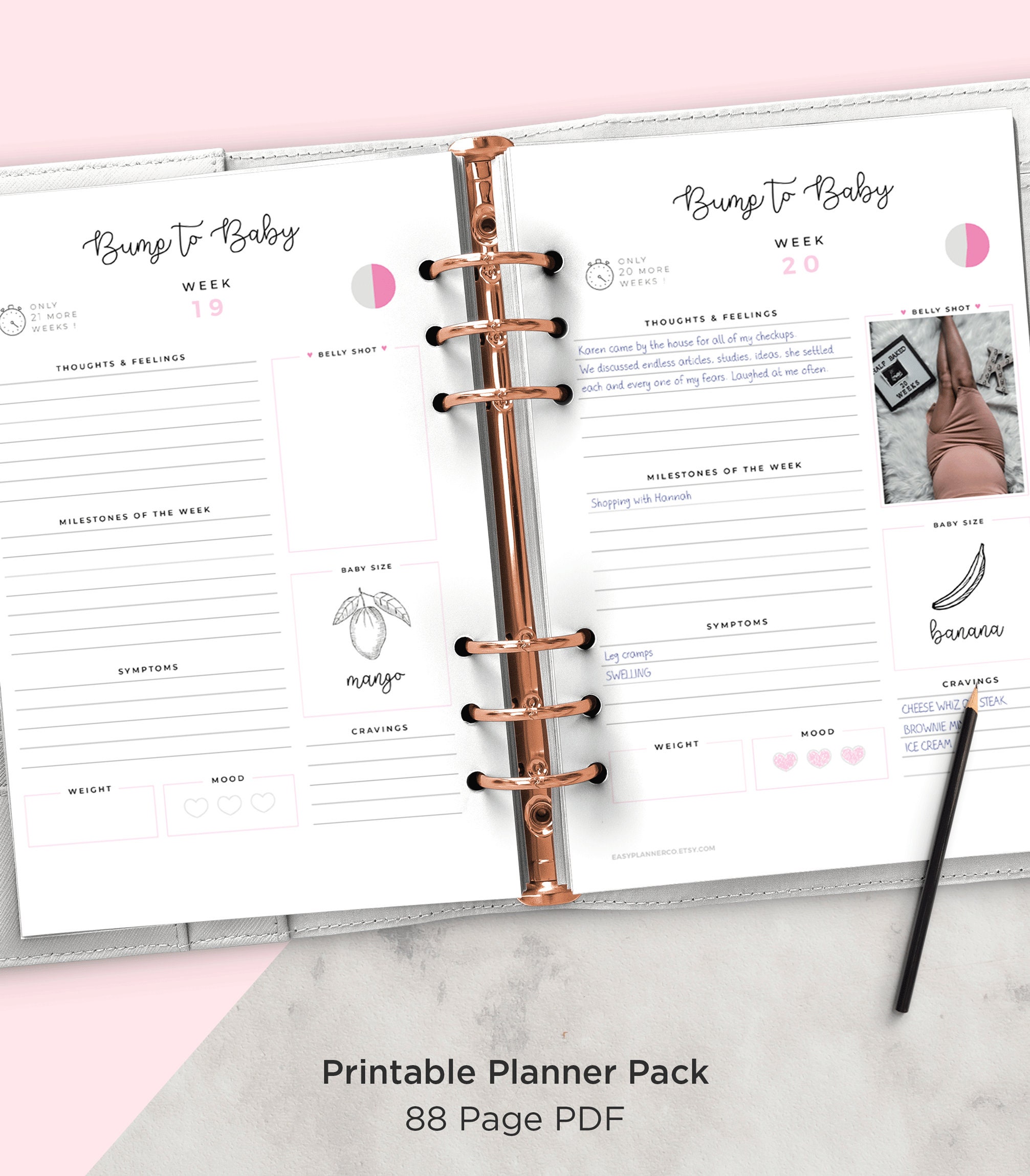 printable pregnancy journal pages