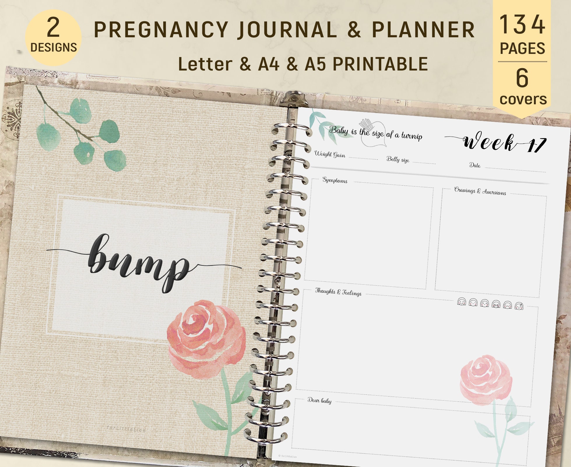 printable pregnancy journal pages