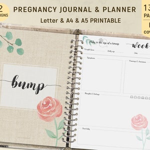 Buy Pregnancy Journal PRINTABLE, Pregnancy Planner, Pregnancy ...