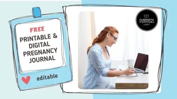 printable pregnancy journal