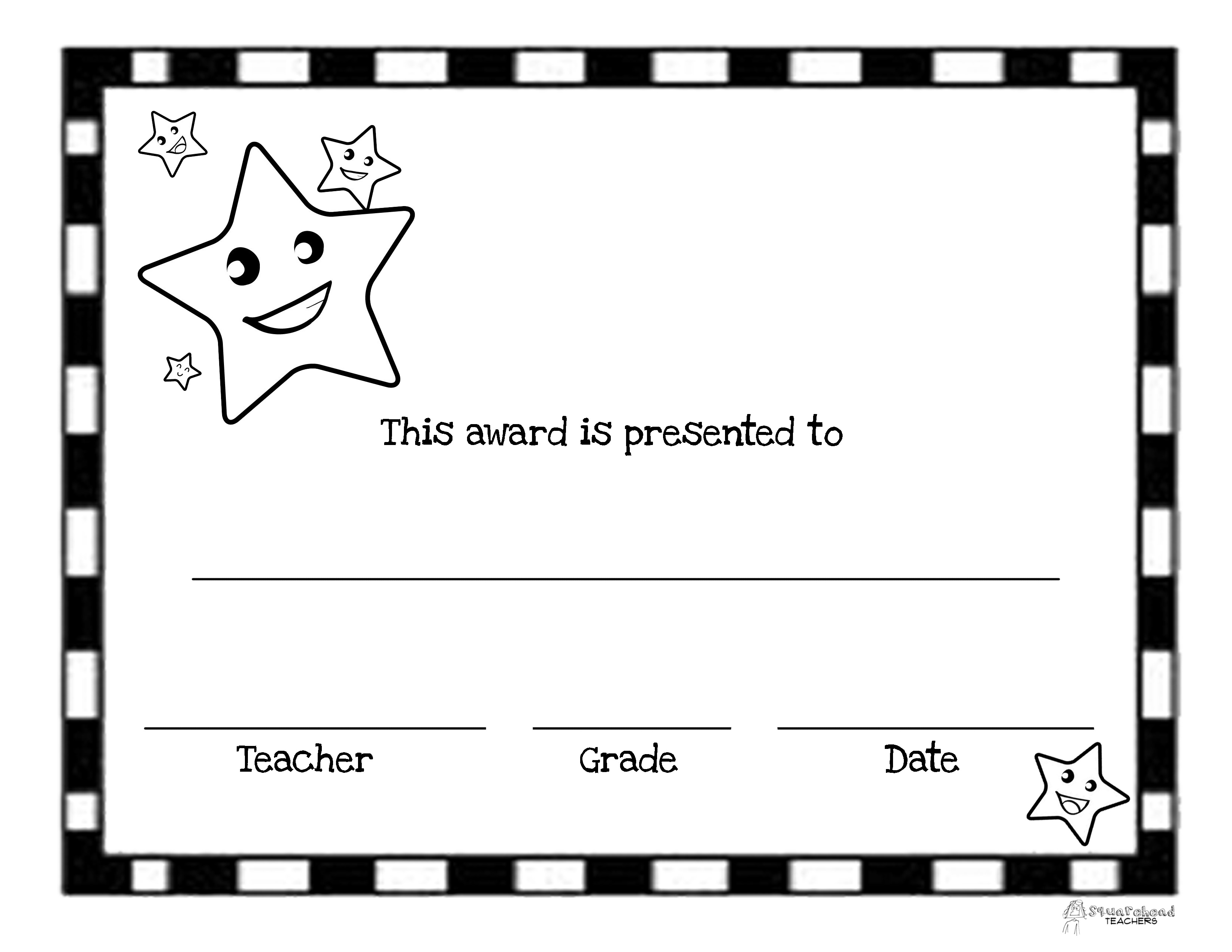 End of the Year Awards (44 Printable Certificates) | Squarehead ...